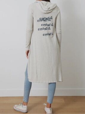 GOOD hYOUman Grateful Stacked Bae Cardigan sz XS